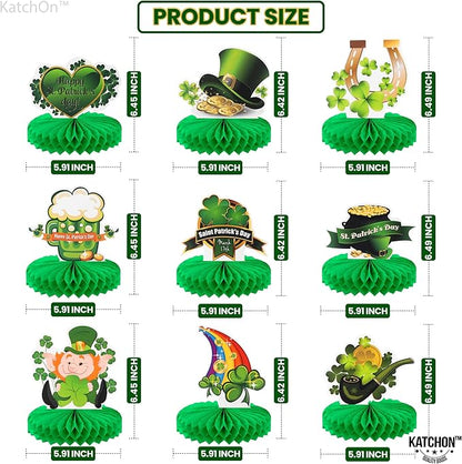 KatchOn, St Patricks Day Decorations Centerpieces - Huge, 9 Pieces | St Patricks Day Decorations for Table | Leprechaun Decorations | St Patricks Day Centerpiece | St Patricks Day Table Decorations