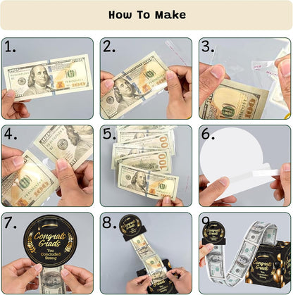 KatchOn, Graduation Cash Gift Pull Box - Congrats Grad Money Box for Cash Gift | Graduation Money Box | Graduation Gifts | Graduation Decorations 2026, Class of 2026 Gifts