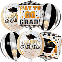 Graduation Decorations 2026 | XtraLarge Happy Graduation Balloons - Pack of 6, 22 Inch | Congrats Grad Balloon, Grad Party Decorations, Class of 2026, Graduation Foil Balloons, KatchOn