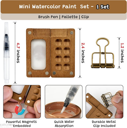 KatchOn, Mini Watercolor Paint Set Creative Sketching & Gifts Set