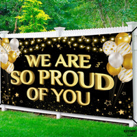 KatchOn, We Are So Proud of You Banner - XtraLarge 72x44 Inch | Graduation Backdrop, Graduation Decorations 2026 | Congratulations Banner, Congratulations Decorations | Grad Party Decorations 2026