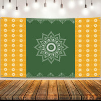 KatchOn, Xtralarge Indian Traditional Backdrop - 7.5X5 Feet | Navratri Decoration, Durga Puja & Diwali decorations For Home | Indian Photo Backdrop for Wedding, House Warming Decor, Happy Diwali