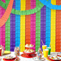 Four Leaf Clover Flower Streamers – 12PCS, Mexican Paper Clover Streamer | Paper Garland for Summer Party Decoration, Fiesta Party Decorations | Hawaiian, Luau | Birthday, Wedding & Baby Shower Decor