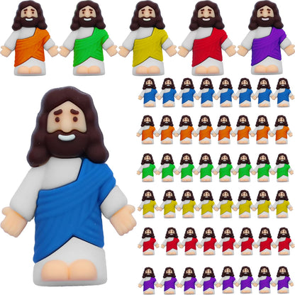 katchon 54 pcs mini jesus figures for easter egg stuffers easter basket stuffers religious party favors religious easter decorations for easter party supplies easter gifts little jesus figures