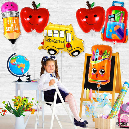 KatchOn Back to School Balloons Set – Pack of 6, Classroom Decor