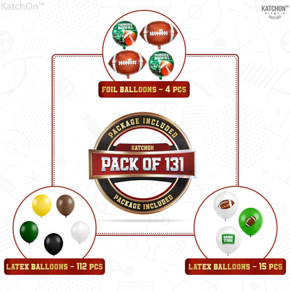 KatchOn, 131 Pcs Football Balloon Arch Kit - Football Party Supplies | Touch Down Balloons, Football Balloons, Football Party Decorations | Football Party Favors, Football Birthday Party Decorations