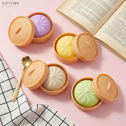 KatchOn, Dumpling Squishy Toys - Pack of 4 | Stress Relief & Anxiety Relief Squishy Dumplings | Fun Fidget Toys for Stress Relief