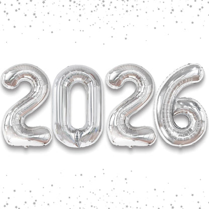 Katchon, Giant Silver 2026 Balloon for Graduation Decorations - 42 Inch | Graduation Balloons | Silver Balloon for Graduations Decorations 2026 | Grad Decorations | Graduations Party Supplies 2026