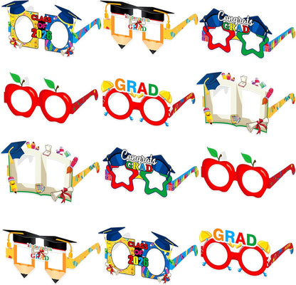 KatchOn Graduation Decorations 2026 | Graduation Glasses 2026 - Pack 12 | Kindergarten Grad Party Supplies for Classroom, Graduation Props | Class Of 2026 Decorations, Preschool Graduation Decoration