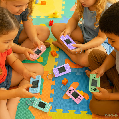 KatchOn, Video Game Birthday Party Favors for Kids - Pack of 12, Mini Video Game Console Keychain for Boys & Girls 10-12, Classroom Prizes, Birthday Supplies | Kid Party Favors Small, Christmas Gifts