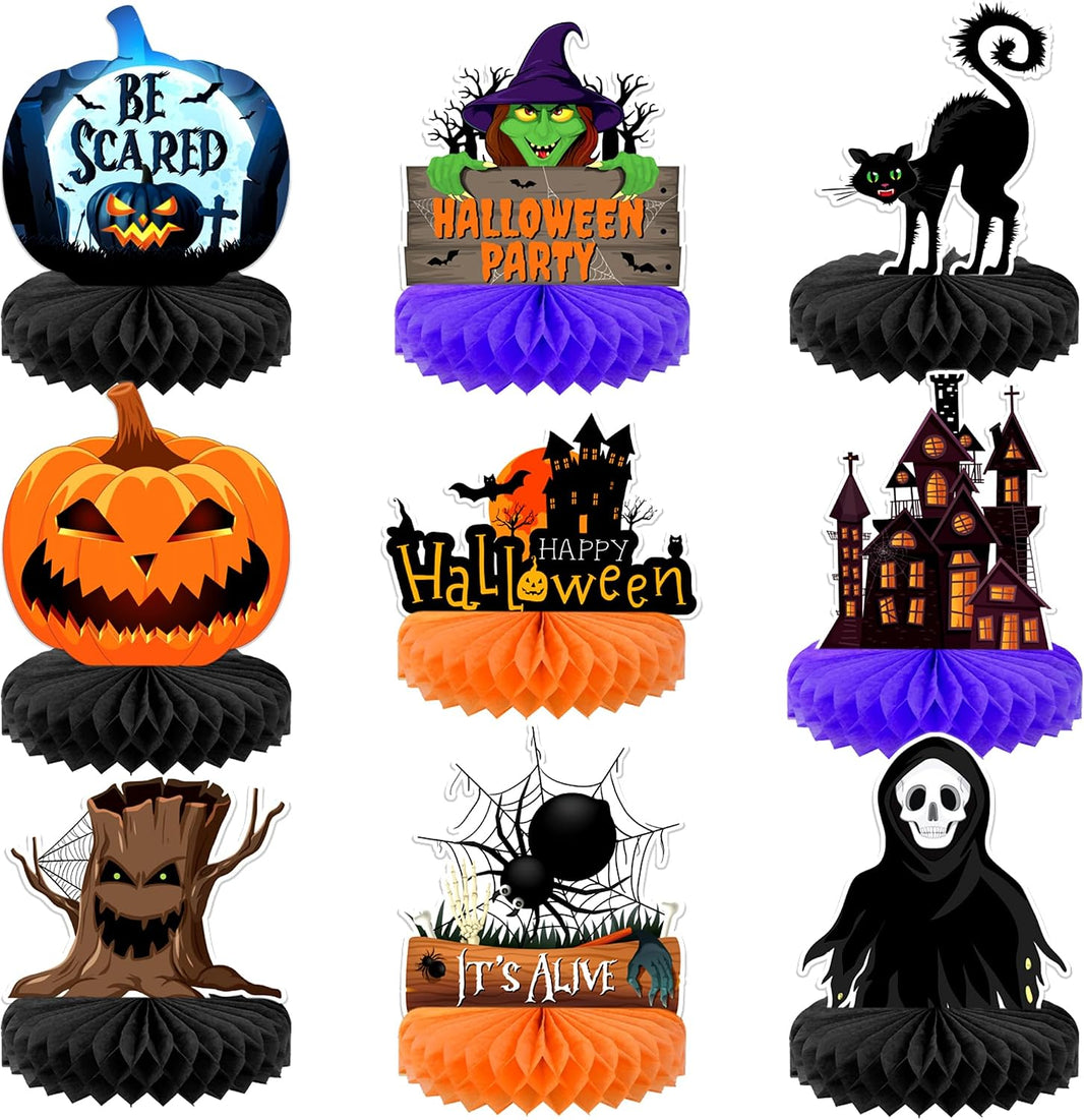 KatchOn Halloween Centerpieces for Tables, Pack of 9