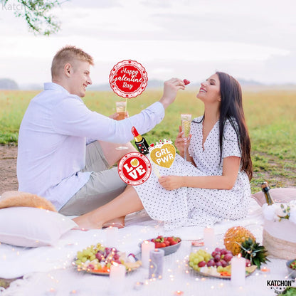 KatchOn, Red Galentines Photo Props - Pack of 35 | Galentine Photo Booth Props for Galentines Decorations | Galentines Day Decorations for Party | Galentines day photo props | Galentine Decor