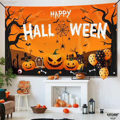 KatchOn Happy Halloween Banner 72x44 Inch