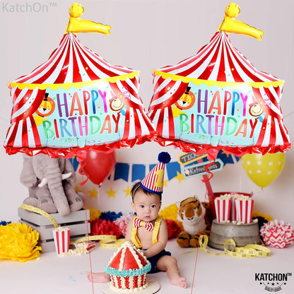 Katchon, Circus Tent Carnival Balloons - Gaint 30 Inch, Pack of 2 | Carnival Theme Party Decorations | Circus Balloons for Carnival Decorations | Birthday Party decorations | carnival Games