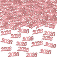 Graduation Decorations 2026 | Shiny Rose Gold 2026 Grad Confetti - Pack of 500 | Rose Gold Graduation Confetti Class of 2026 | Pink Graduation Decorations 2026 | Prom Decorations 2026,KatchOn