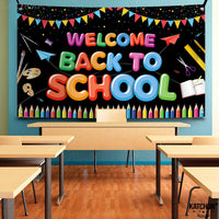 KatchOn Back To School Banner Backdrop For Back To School Decorations