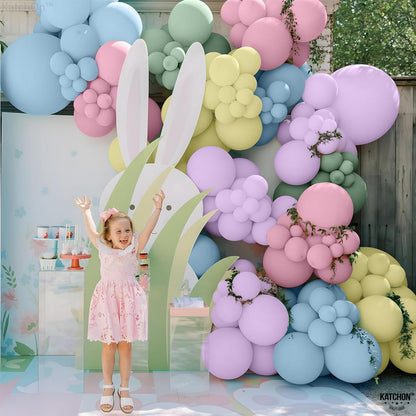 KatchOn, Pastel Balloons Garland Kit - Huge, Pack of 130 | Pastel Rainbow Balloon Garland for Unicorn Party Decorations | Latex Macaron Balloons for Wedding, Baby Shower, First Birthday Decorations