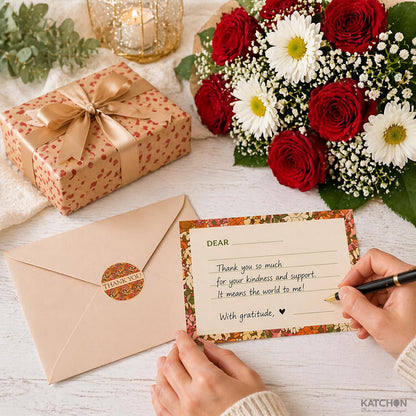 KatchOn Thank You Cards with Envelopes - Pack of 40