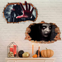 KatchOn 3D Halloween Wall Decals - Large 24 Inch, Pack of 2 | Scary 3D Wall Stickers, Indoor Halloween Decorations
