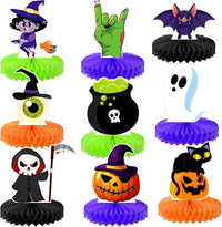 KatchOn Halloween Honeycomb Centerpieces, Pack of 9