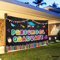 KatchOn, Preschool Graduation Banner - 72x44 Inch | Preschool Graduation Decorations 2026 | Kindergarten Grad Decoration | Congratulations Graduate Banner | Congrats Grad | Grad Party