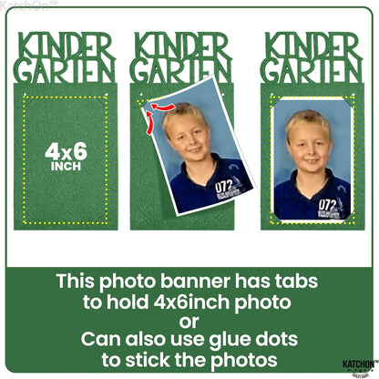 KatchOn, K-12 Graduation Photo Banner 4x6 - Large, 10 Feet | Graduation Picture Banner, Green Graduation Decorations Class of 2026 | Graduation Picture Display, 2026 Graduation Decorations