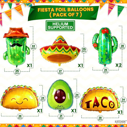 KatchOn, Taco Bout A Baby Decorations - Big Set of 28 | Fiesta Balloons for Fiesta Baby Shower Decorations | Taco About A Baby Shower Decorations | Taco Party Decorations, Fiesta Party Decorations