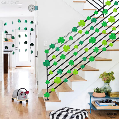 KatchOn, Glitter Shamrock Cutouts for Shamrock Decorations - Pack of 45 | St Patricks Day Cutouts | St Patricks Day Decorations, St Patricks Day Bulletin Board Decorations