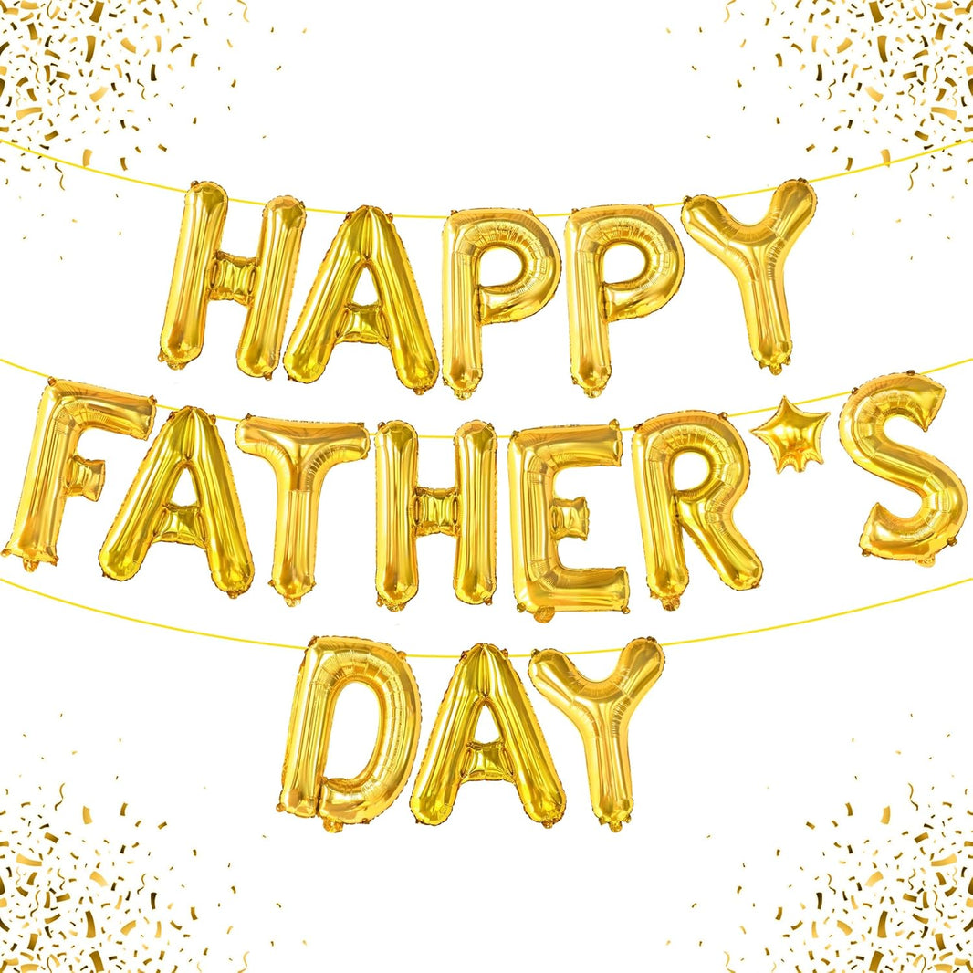 Katchon, Happy Fathers Day Balloon – 16-inch | Happy Fathers Day Banner For Fathers Day Decorations | Fathers Day Sign For Father's Day Decorations | Photo Booth Backdrop