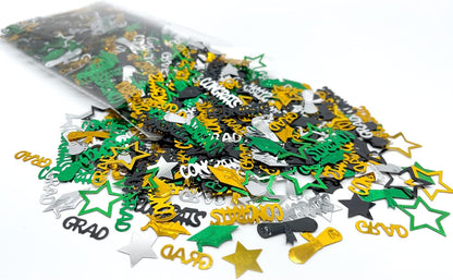 Graduation Decorations 2026 | Congrats Grad Confetti 2026 - Pack Of 1000 | Green and Gold Confetti | Graduation Table Decorations | Graduation Confetti 2026 | Graduation Confetti for Table, Katchon
