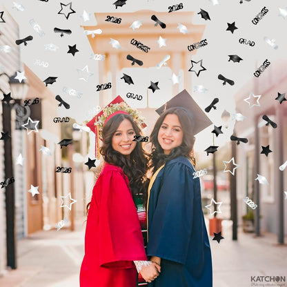 Graduation Decorations 2026 - Pack of 1300 | Congrats Grad Confetti 2026 | Graduation confetti class of 2026 | Graduation Confetti 2026, | 2026 Graduation Table Decorations, KatchOn