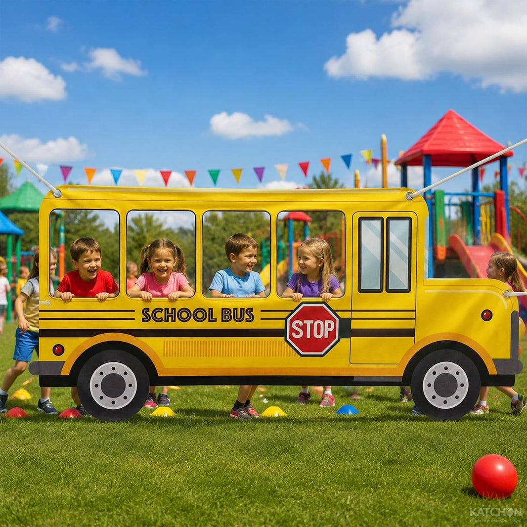 KatchOn School Bus Photo Prop Banner For Welcome Back To School Decorations