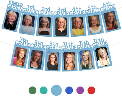 KatchOn, Felt K-12 Graduation Photo Banner 5x7 - Large, 10 Feet | Graduation Picture Banner, 2026 Graduation Decorations Class of 2026 | Graduation Picture Display, 2026 Graduation Party Decorations