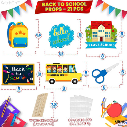KatchOn Colorful Back to School Photo Booth Props, Pack of 21