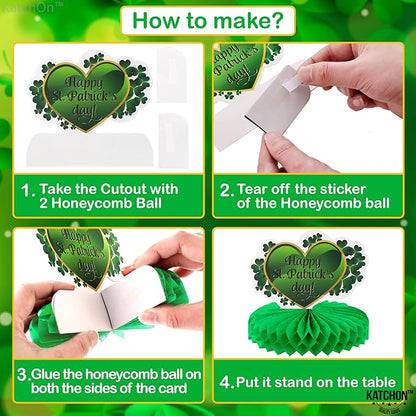 KatchOn, St Patricks Day Decorations Centerpieces - Huge, 9 Pieces | St Patricks Day Decorations for Table | Leprechaun Decorations | St Patricks Day Centerpiece | St Patricks Day Table Decorations