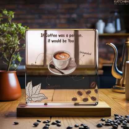 KatchOn, Acrylic Coffee Lover Gift - Valentines Day Gifts for Her, Him, Galentines Gifts for Friends, Girlfriend, Boyfriend | Birthday Gift for Women, Men, Mom, Dad | Office Decor for Women