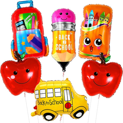 KatchOn Back to School Balloons Set – Pack of 6, Classroom Decor