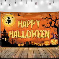 KatchOn Spooky Happy Halloween Banner 72x44 Inch
