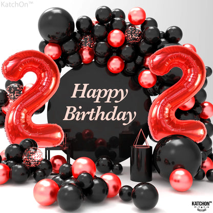 KatchOn, Red 22 Balloon Number - 40 Inch | 22 Number Balloons | Birthday Decorations for Women, Men | 22nd Happy Anniversary Decorations | Red Birthday Decor
