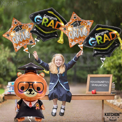 Graduation Decorations 2026 | Kindergarten Graduation Balloons - Giant 36 Inch | Preschool Graduations Balloons | Grad Cap Decorations | Preschool Balloon | 2026 Graduations Party Decoration, KatchOn