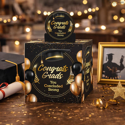 KatchOn, Graduation Cash Gift Pull Box - Congrats Grad Money Box for Cash Gift | Graduation Money Box | Graduation Gifts | Graduation Decorations 2026, Class of 2026 Gifts