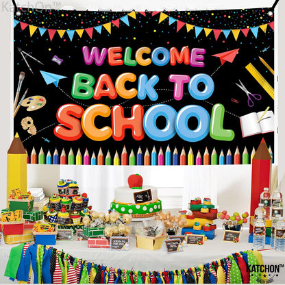 KatchOn Back To School Banner Backdrop For Back To School Decorations
