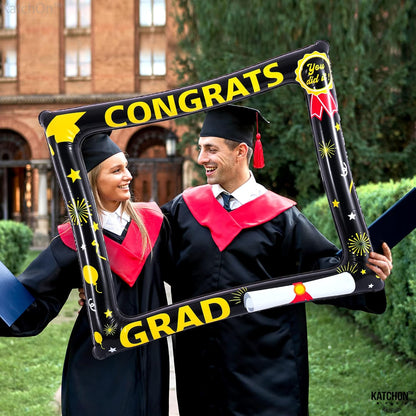 KatchOn, Inflatable Graduation Photo Booth Frame - Huge, 30 Inch | Graduation Photo Booth Props 2026, Graduation Decorations 2026 | Graduation Props for Photoshoot | 2026 Graduation Party Decorations