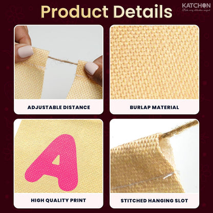 katchon easter burlap banner 10 feet no diy easter burlap garland for easter decorations home easter banner garland for classroom office outdoor decorations