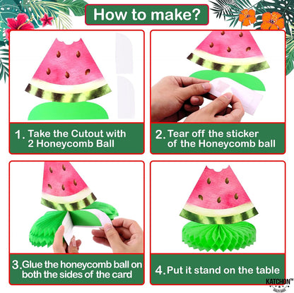KatchOn One in A Melon Centerpieces –, Pack of 9 | One in a Melon Party Decorations