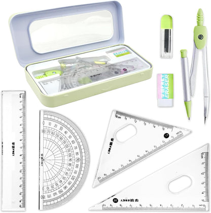 KatchOn Geometry Set for Students - 8 Pieces, Back to School Supplies