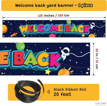 KatchOn Welcome Back Banner For School 120x20 Inch
