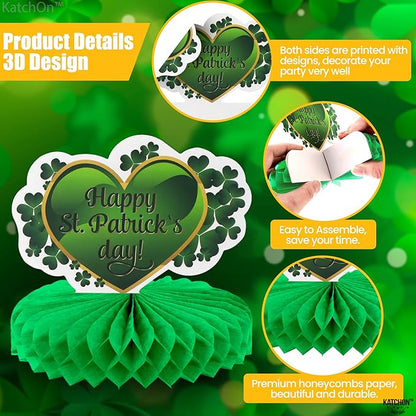 KatchOn, St Patricks Day Decorations Centerpieces - Huge, 9 Pieces | St Patricks Day Decorations for Table | Leprechaun Decorations | St Patricks Day Centerpiece | St Patricks Day Table Decorations