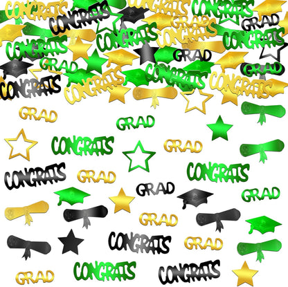Graduation Decorations 2026 | Congrats Grad Confetti 2026 - Pack Of 1000 | Graduation Confetti class of 2026, Green And Gold | 2026 Graduation Table Decorations, Katchon