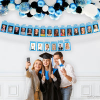 KatchOn, K-12 Graduation Photo Banner 5x7 - Large, 10 Feet | Kindergarten Grad Backdrop, Blue Decorations Class of 2026 | Grad Picture Display for Graduation Decorations 2026